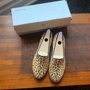 Rothy's Cheetah Loafers size 9.5